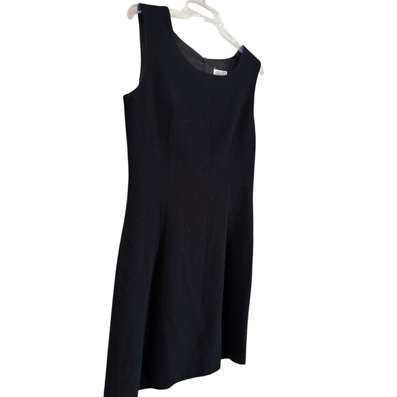 Vintage Express Tailleur Wool Blend Little Black Dress Sleeveless Size 7/8 - Picture 4 of 5